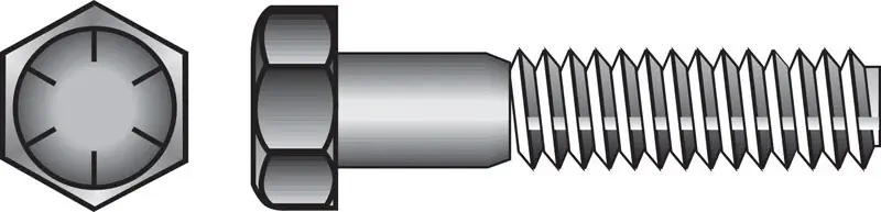 3/4 In. D X 3-1/2 In. L Heat Treated Steel Hex Head Cap Screw 20 Pk