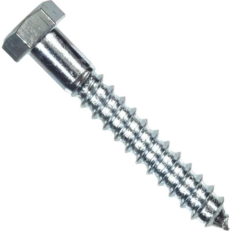 1/4 In. X 2-1/2 In. L Hex Zinc-plated Steel Lag Screw 100 Pk