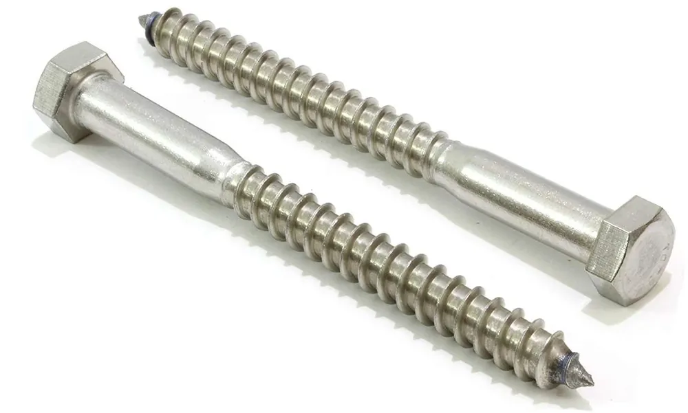 3/8 In. X 5-1/2 In. L Hex Zinc-plated Steel Lag Screw 50 Pk