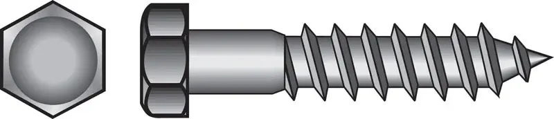 1/2 In. X 3 In. L Hex Zinc-plated Steel Lag Screw 50 Pk