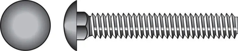 1/4 In. X 1-1/2 In. L Zinc-plated Steel Carriage Bolt 100 Pk