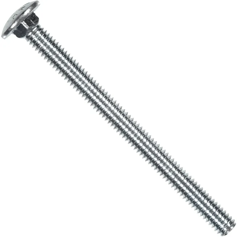 1/4 In. X 2 In. L Zinc-plated Steel Carriage Bolt 100 Pk
