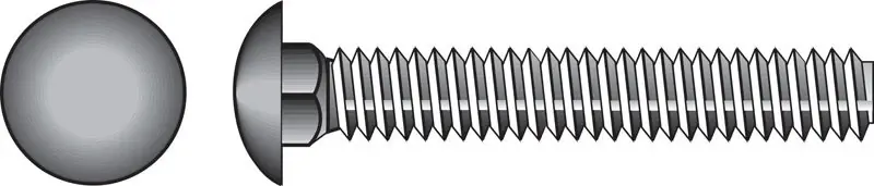 5/16 In. X 1 In. L Zinc-plated Steel Carriage Bolt 100 Pk