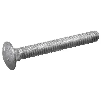 3/8 In. X 1 In. L Zinc-plated Steel Carriage Bolt 100 Pk