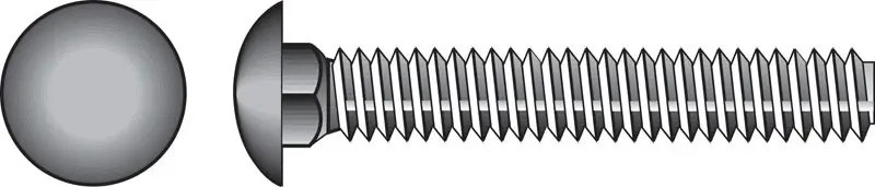 1/2 In. X 5-1/2 In. L Zinc-plated Steel Carriage Bolt 25 Pk