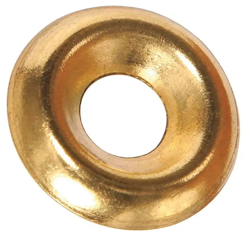 Brass-plated Brass .190 In. Countersunk Finish Washer 100 Pk