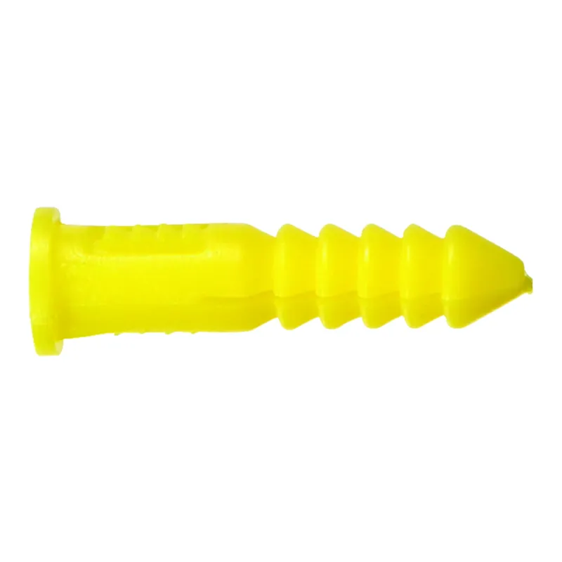 0.164 In. D X 7/8 In. L Plastic Round Head Ribbed Anchor 100 Pk