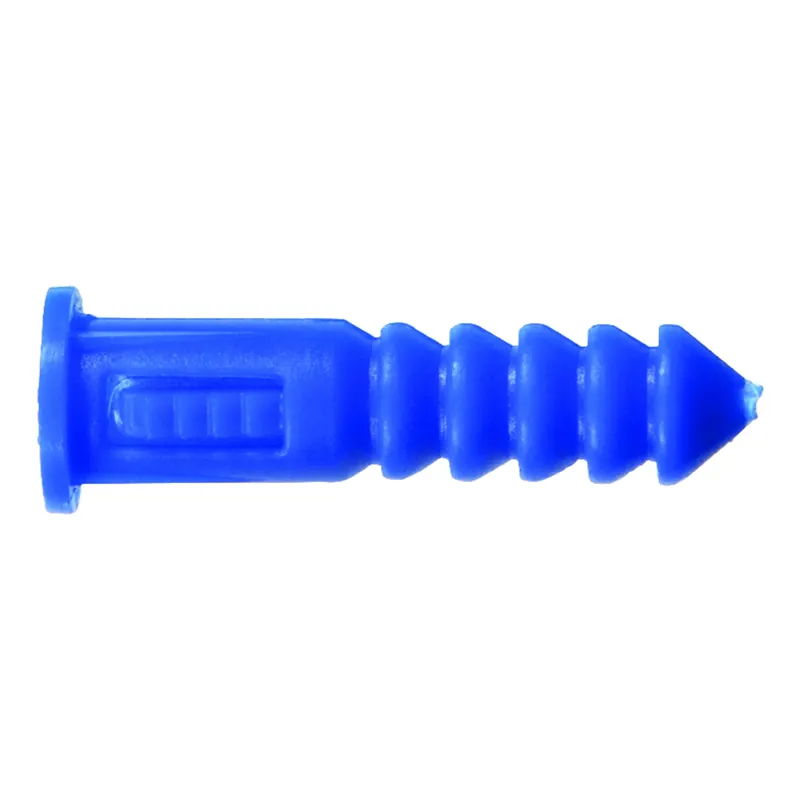 0.164 In. D X 1-1/4 In. L Plastic Round Head Ribbed Anchor 100 Pk