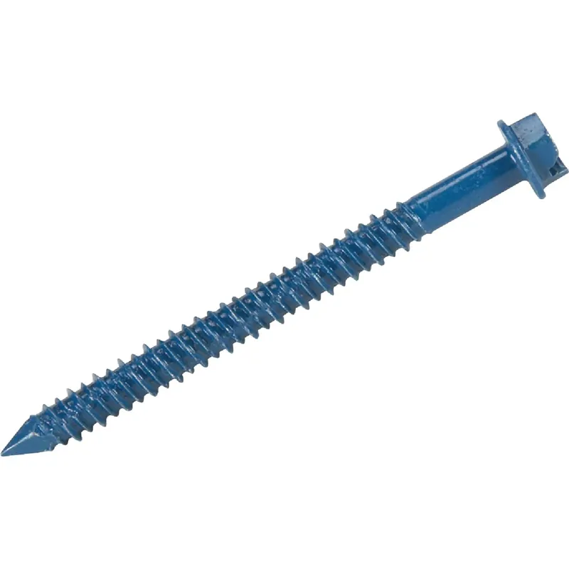Tapper 1/4 In. D X 2.75 In. L Carbon Steel Hex Head Concrete Screw Anchor 100 Pk