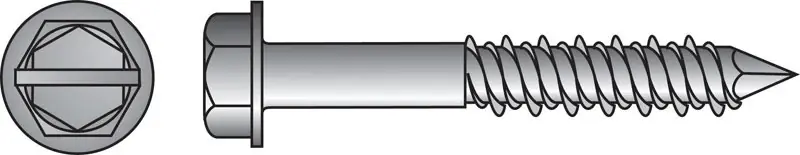 Tapper 1/4 In. D X 3.25 In. L Steel Hex Head Concrete Screw Anchor 100 Pk