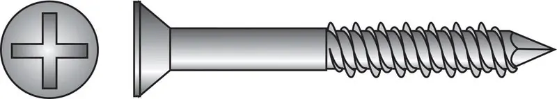 Tapper 3/16 In. D X 2.25 In. L Steel Flat Head Concrete Screw Anchor 100 Pk