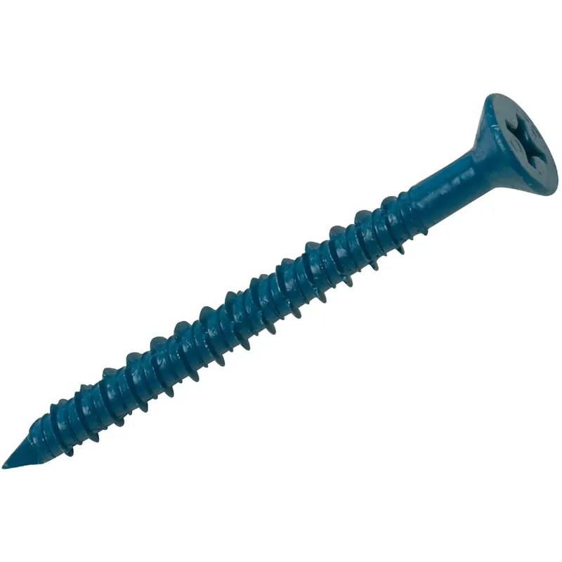 Tapper 1/4 In. D X 1.25 In. L Steel Flat Head Concrete Screw Anchor 100 Pk