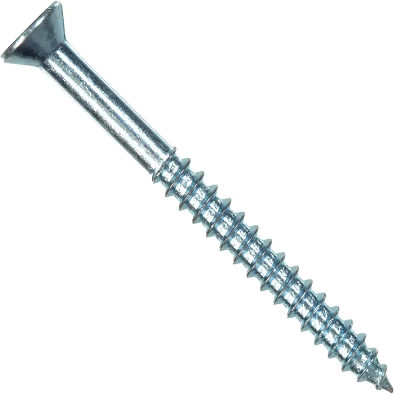 No. 8 Ga. X 2-1/2 In. L Phillips Zinc-plated Coarse Wood Screws 100 Pk
