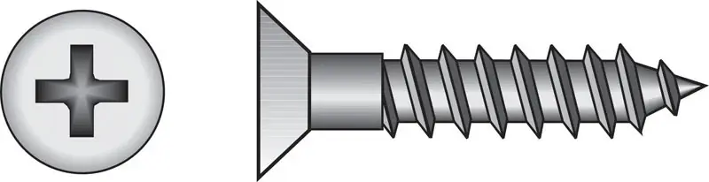 No. 12 X 1-3/4 In. L Phillips Zinc-plated Coarse Wood Screws 100 Pk