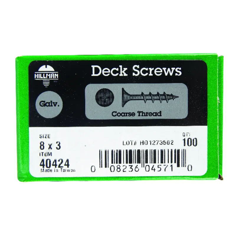 No. 8 Ga. X 3 In. L Gray Phillips Bugle Head Deck Screws 100 Pk