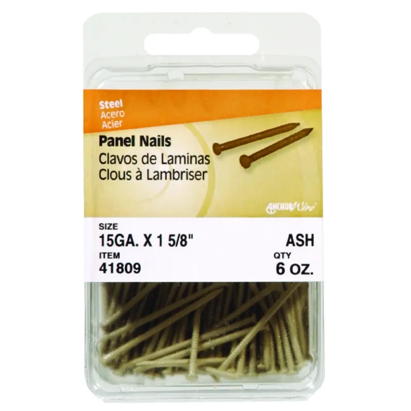 Anchor Wire 1-5/8 In. Panel Coated Steel Nail Flat Head 6 Oz