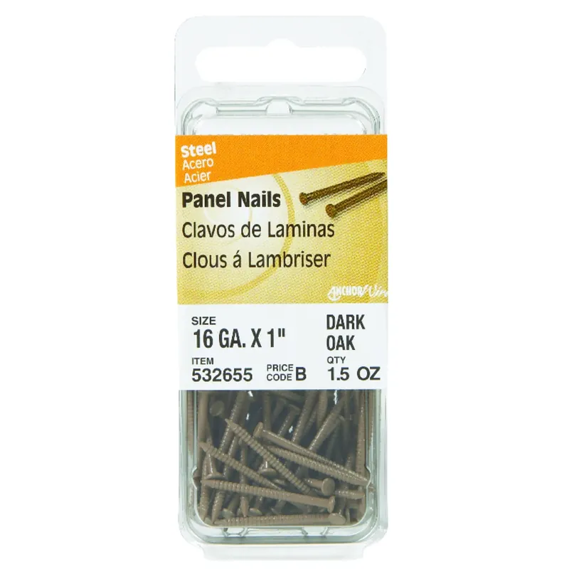 1 In. Panel Coated Carbon Steel Nail Flat Head 77 Pk