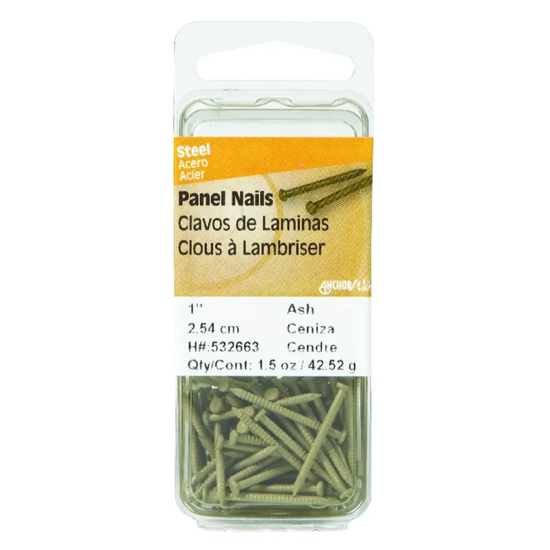 Anchor Wire 1 In. Panel Steel Nail Flat Head
