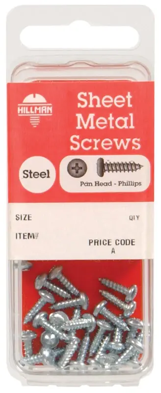 No. 10 Ga. X 2-1/2 In. L Phillips Pan Head Sheet Metal Screws 1 Pk