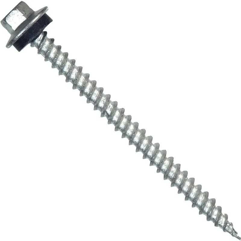 No. 10 Ga. X 2 In. L Hex Hex Head Screws W/washers 1 Pk