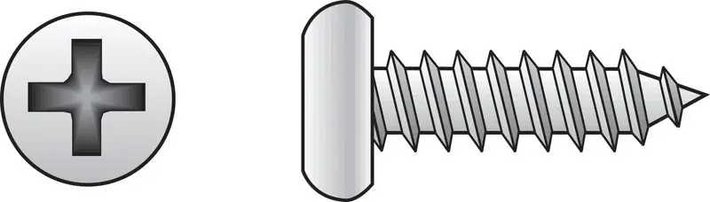 No. 14 Ga. X 2-1/2 In. L Phillips Pan Head Sheet Metal Screws 100 Pk