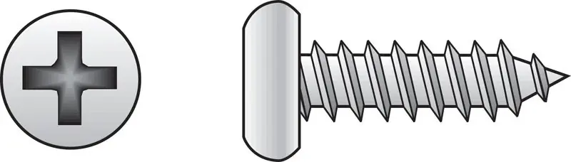 No. 8 Ga. X 3 In. L Phillips Pan Head Sheet Metal Screws 100 Pk