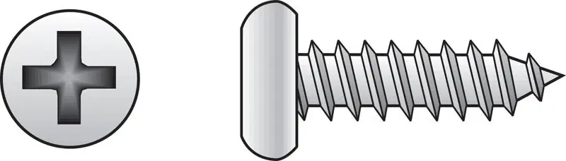 No. 12 Ga. X 3 In. L Phillips Pan Head Sheet Metal Screws 100 Pk