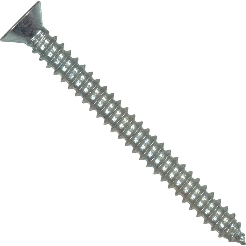 No. 10 Ga. X 3 In. L Phillips Flat Head Sheet Metal Screws 100 Pk