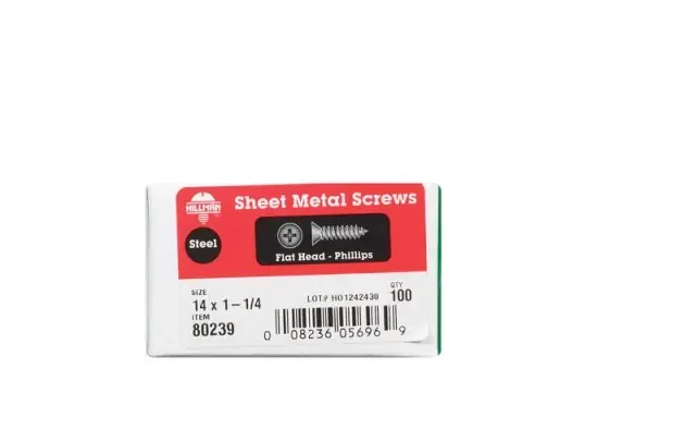 No. 14 Ga. X 1-1/4 In. L Phillips Flat Head Sheet Metal Screws 100 Pk