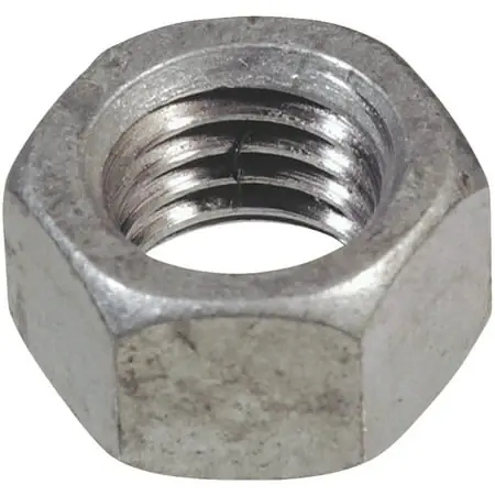 1/2 In. Hot Dipped Galvanized Steel Uss Hex Nut 50 Pk