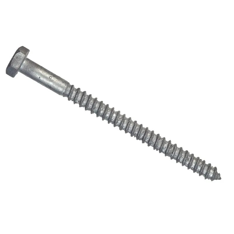 5/16 In. X 3 In. L Hex Hot Dipped Galvanized Steel Lag Screw 100 Pk
