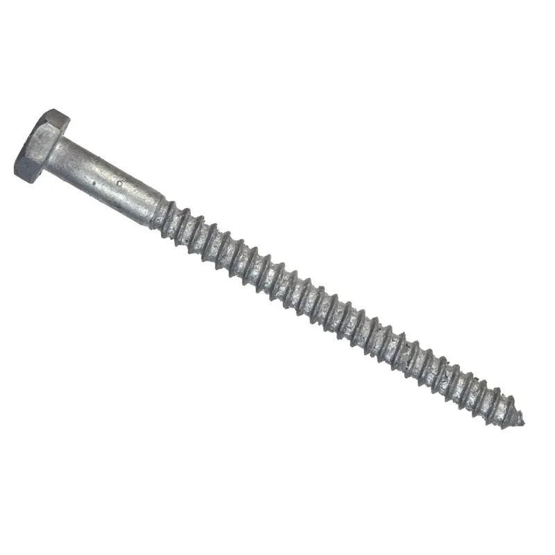 5/16 In. X 4-1/2 In. L Hex Hot Dipped Galvanized Steel Lag Screw 50 Pk