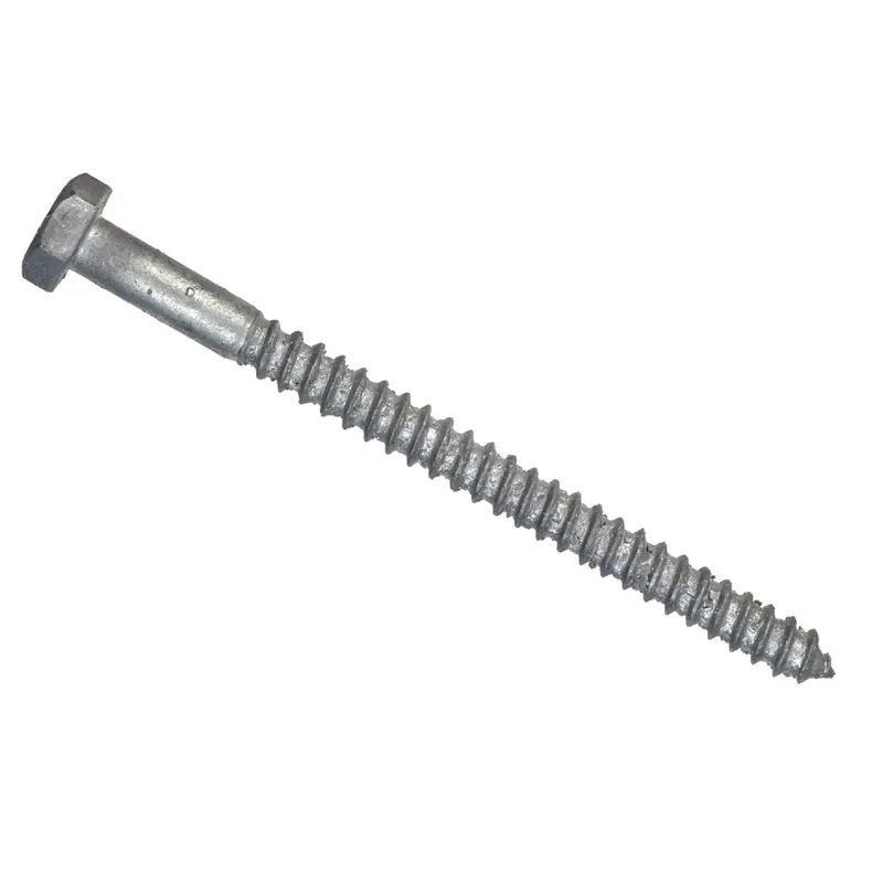 3/8 In. X 3-1/2 In. L Hex Hot Dipped Galvanized Steel Lag Screw 50 Pk