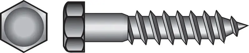 1/2 In. X 2-1/2 In. L Hex Hot Dipped Galvanized Steel Lag Screw 50 Pk