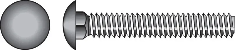 3/8 In. X 2 In. L Hot Dipped Galvanized Steel Carriage Bolt 100 Pk