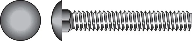 3/8 In. X 5 In. L Hot Dipped Galvanized Steel Carriage Bolt 50 Pk