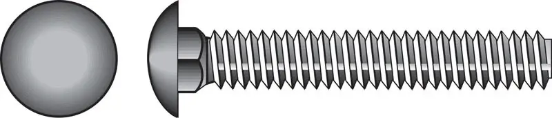 1/2 In. X 4-1/2 In. L Hot Dipped Galvanized Steel Carriage Bolt 25 Pk