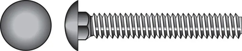 1/2 In. X 6 In. L Hot Dipped Galvanized Steel Carriage Bolt 25 Pk