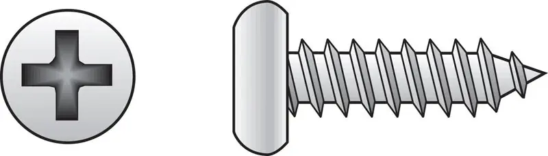 No. 4 Ga. X 3/8 In. L Phillips Pan Head Sheet Metal Screws 100 Pk