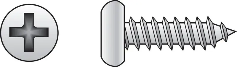 No. 6 Ga. X 3/8 In. L Phillips Pan Head Sheet Metal Screws 100 Pk