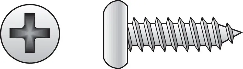 No. 12 Ga. X 1/2 In. L Phillips Pan Head Sheet Metal Screws 100 Pk