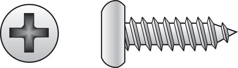 No. 12 Ga. X 3 In. L Phillips Pan Head Sheet Metal Screws 50 Pk