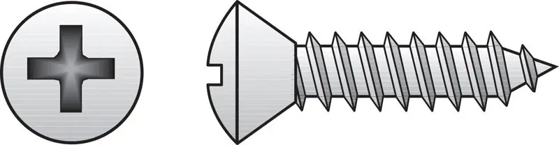 No. 10 Ga. X 1-1/4 In. L Phillips Oval Head Sheet Metal Screws 100 Pk