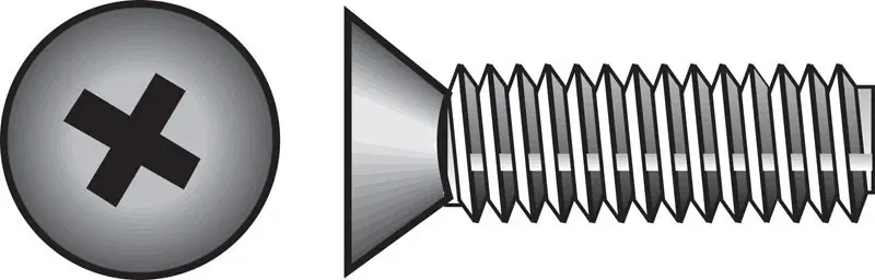 No. 1/4-20 Ga. X 1-1/4 In. L Phillips Flat Head Stainless Steel Machine Screws 1 Pk