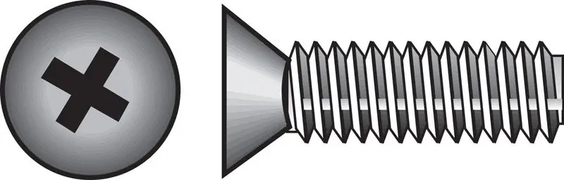 No. 1/4-20 Ga. X 2-1/2 In. L Phillips Flat Head Stainless Steel Machine Screws 50 Pk