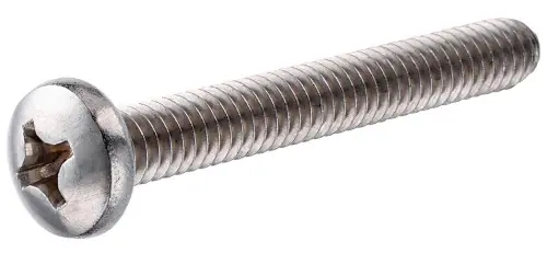 No. 6-32 Ga. X 1/2 In. L Phillips Pan Head Stainless Steel Machine Screws 100 Pk