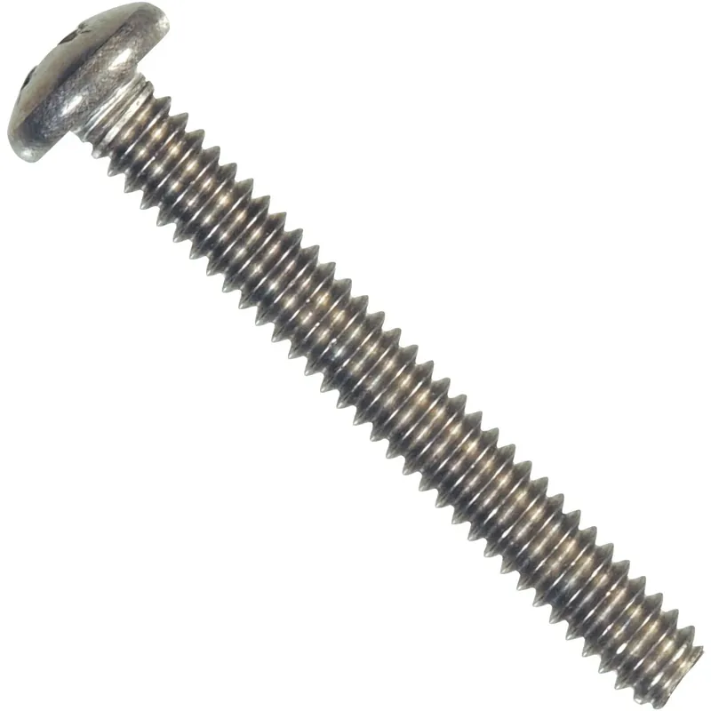 No. 8-32 Ga. X 1/2 In. L Phillips Pan Head Stainless Steel Machine Screws 100 Pk