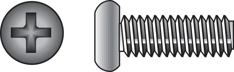 No. 1/4-20 Ga. X 3/4 In. L Phillips Pan Head Stainless Steel Machine Screws 100 Pk