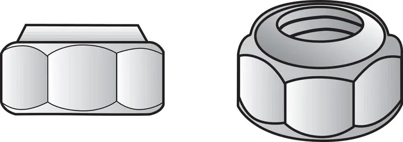 10-32 In. Stainless Steel Sae Nylon Lock Nut 100 Pk