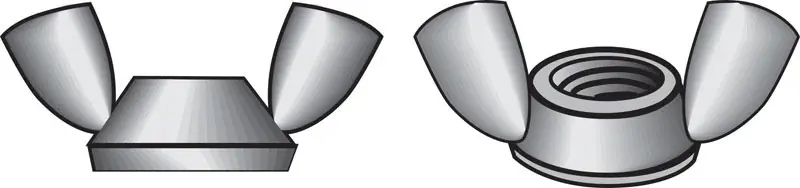 1/4 In. Cold Forged Stainless Steel Uss Wing Nut 50 Pk